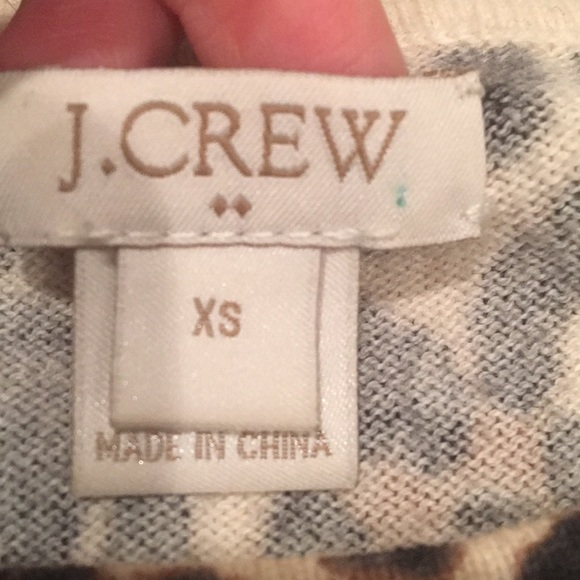 J Crew Factory Leopard Sweater Tee - Picture 4 of 7